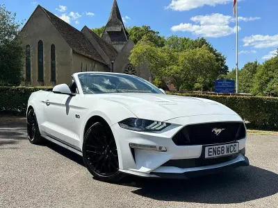 Used Ford Mustang GT Convertible 450 HP (330 kW) 2018 White Cabriolet