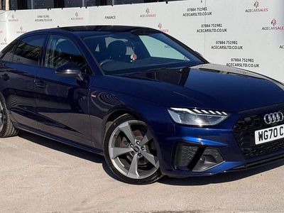 Used Audi A4 Black Edition 150 HP (110 kW) 2020 Blue Sedan