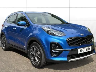 Używany Kia Sportage GT-Line 180 KM (132 kW) 2021 Niebieski SUV