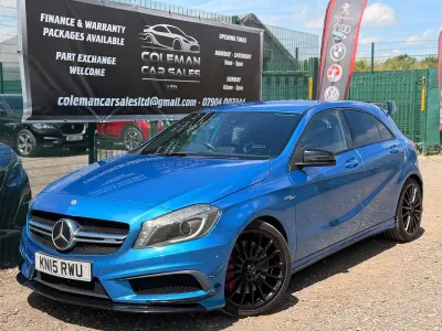 Used Mercedes A45 AMG 2015 Blue Hatchback