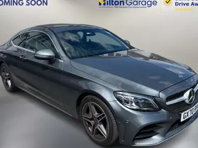 Usado Mercedes C200 AMG Line Premium 2020 Cinzento Coupé