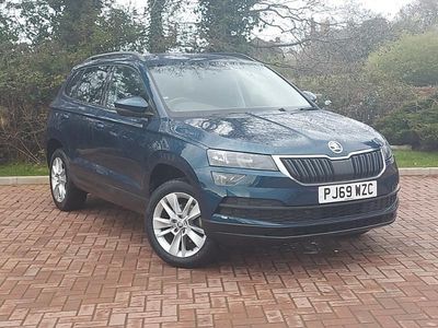Used Skoda Karoq SE Technology 116 HP (85 kW) 2019 Blue SUV