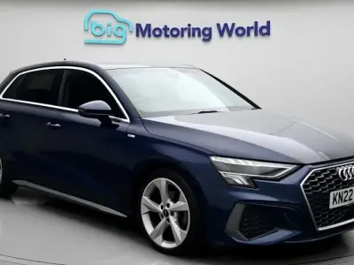 Used Audi A3 Sportback S-Line 150 HP (110 kW) 2022 Blue Hatchback