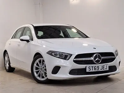 Used Mercedes A200 150 HP (110 kW) 2019 White Hatchback