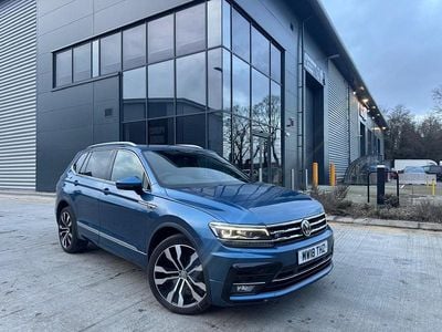Blue Used 2018 VW Tiguan Allspace R-line SUV | £18,995 (Good price)