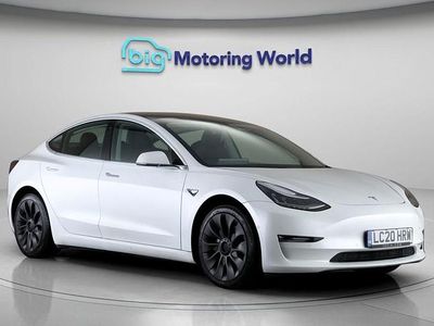 Used Tesla Model 3 Long Range AWD 366 kW (498 HP) 2020 White Sedan