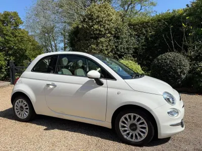 Used Fiat 500 Lounge 69 HP (50 kW) 2017 White Hatchback