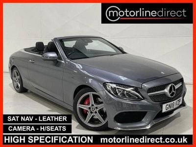 Grey Used 2018 Mercedes C220 AMG line Cabriolet | £12,975 (Fair price)