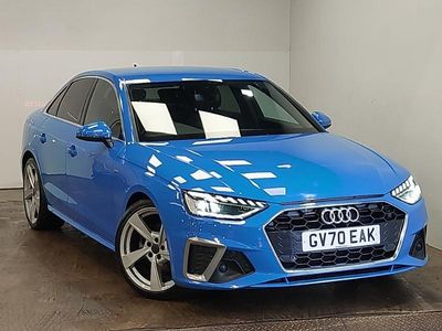 Used Audi A4 S-Line 163 HP (119 kW) 2020 Blue Sedan
