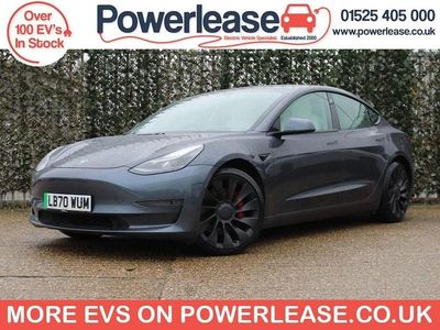 Grey Used 2020 Tesla Model 3 Performance Sedan | £16,444 (Fair price)