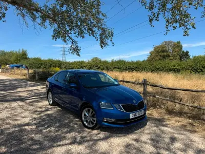 Used Skoda Octavia SE L 150 HP (110 kW) 2017 Blue Hatchback