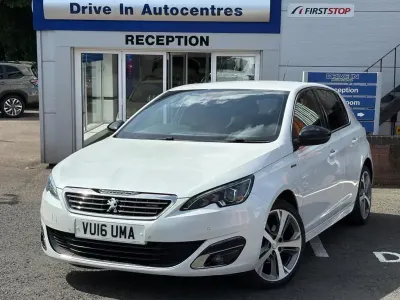 Used Peugeot 308 GT-line 2016 White Hatchback