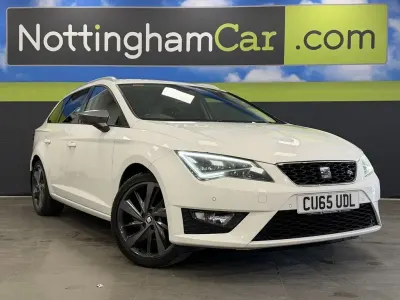 Used Seat Leon FR 150 HP (110 kW) 2015 White Estate