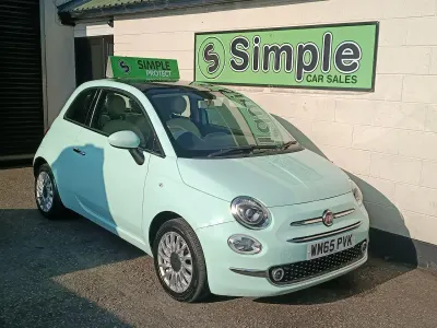 Used Fiat 500 Lounge 69 HP (50 kW) 2015 Green Hatchback