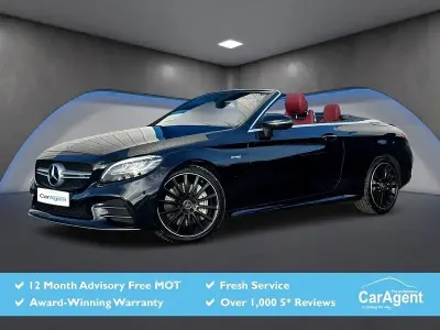 Used Mercedes C43 AMG AMG 390 HP (286 kW) 2020 Black Cabriolet