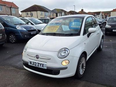 Used Fiat 500 Lounge 69 HP (50 kW) 2012 White Hatchback