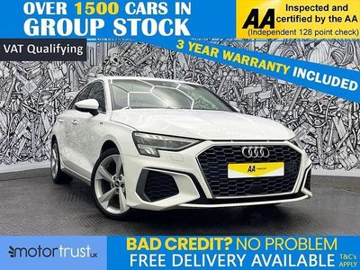 Used Audi A3 S-Line 110 HP (80 kW) 2021 White Sedan