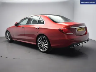 Used Mercedes E220 AMG line 194 HP (142 kW) 2017 Red Sedan