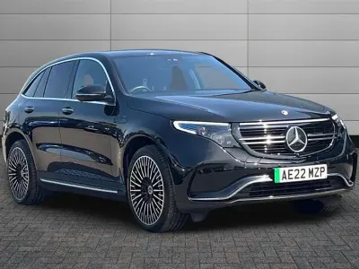 Usado Mercedes EQC400 AMG Line Premium 300 kW (408 CV) 2022 Negro SUV