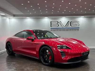 Used Porsche Taycan Performance Package 300 kW (408 HP) 2021 Red Sedan
