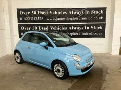 Used Fiat 500 Lounge 69 HP (50 kW) 2013 Blue Hatchback