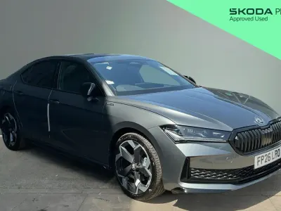 New Skoda Superb SportLine 150 HP (110 kW) 2026 Metallic  graphite grey Hatchback