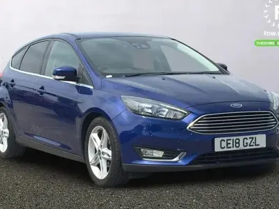 Used Ford Focus Titanium 125 HP (91 kW) 2017 Blue Hatchback