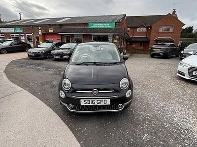 Used Fiat 500 Lounge 69 HP (50 kW) 2016 Black Hatchback