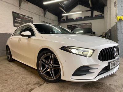 Used Mercedes A200 AMG line 163 HP (119 kW) 2018 White Hatchback