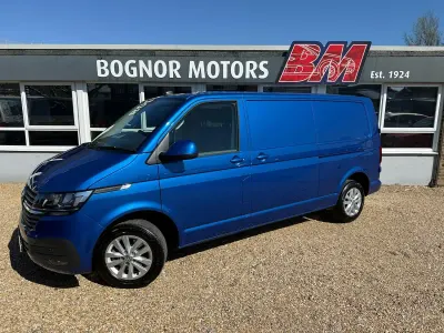 Used VW T7 Highline 150 HP (110 kW) 2024 Blue Van
