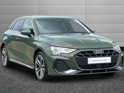 New Audi A3 Sportback e-tron S-Line 201 HP (147 kW) 2026 District green Hatchback