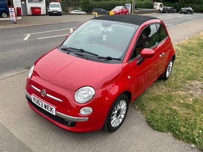 Used Fiat 500C Lounge 69 HP (50 kW) 2013 Red Cabriolet