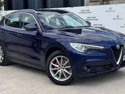 Used Alfa Romeo Stelvio Edizione Speciale 210 HP (154 kW) 2018 Blue SUV