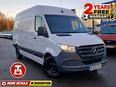 Used Mercedes Sprinter 140 HP (102 kW) 2020 White Van
