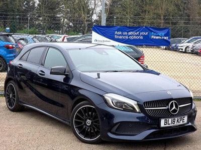 Used Mercedes A180 AMG line 2018 Blue Hatchback