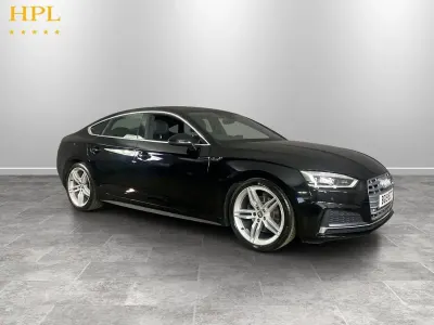 Used Audi A5 Sportback S-Line 150 HP (110 kW) 2019 Black Hatchback