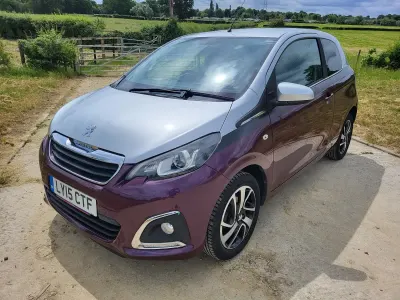 Used Peugeot 108 Allure 82 HP (60 kW) 2015 Mauve/purple Hatchback