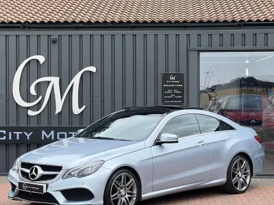 Used Mercedes E350 AMG line 2016 Silver Coupe