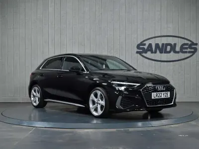 Used Audi A3 Sportback S-Line 110 HP (80 kW) 2022 Black Hatchback