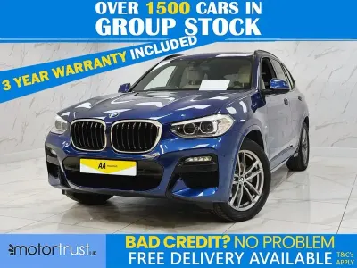 Used BMW X3 M Sport 190 HP (139 kW) 2020 Blue SUV