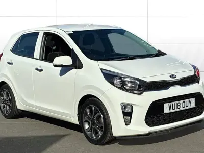 Begagnad Kia Picanto 84 HK (61 kW) 2018 Vit Halvkombi