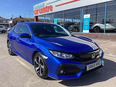 Begagnad Honda Civic SR 120 HK (88 kW) 2018 Blå Halvkombi