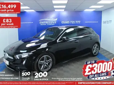 Used Mercedes A190 AMG line 2019 Black Hatchback