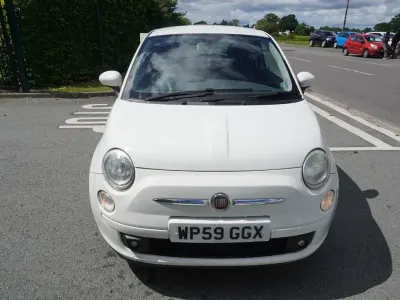 Used Fiat 500 Sport 69 HP (50 kW) 2009 White Cabriolet