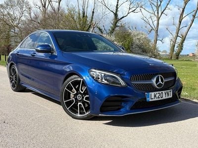 Used Mercedes C220 AMG Line Premium 194 HP (142 kW) 2020 Blue Sedan