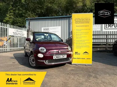 Used Fiat 500 Lounge 69 HP (50 kW) 2015 Red Hatchback