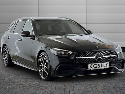 Obsidian black Used 2025 Mercedes C300 AMG Line Premium Estate | £35,650 (Fair price)