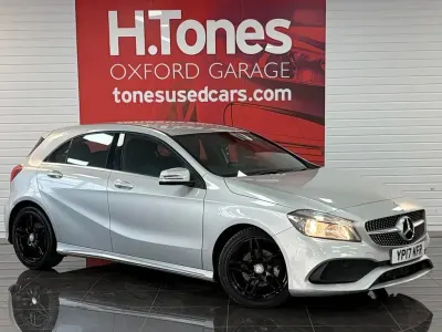 Used Mercedes A200 AMG line 136 HP (100 kW) 2017 Silver Hatchback