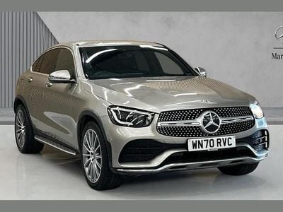 Silver Used 2020 Mercedes GLC300 AMG Line Premium Coupe | £29,980 (Fair price)