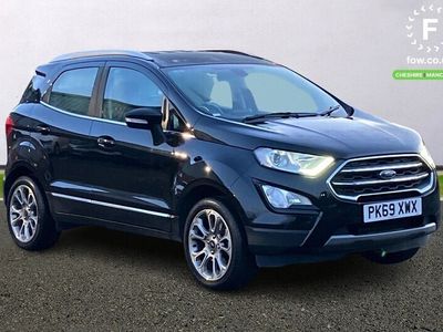 used Ford Ecosport HATCHBACK 1.0 EcoBoost 125 Titanium 5dr Auto [Electrically adjustable and heated door mirrors,Power front and rear windows with global opening/closing,Power foldable door mirrors with puddle lights,Leather steering wheel with audio controls]